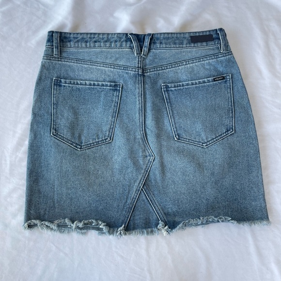 Volcom High-Rise Distressed Denim Skirt - Picture 5 of 7